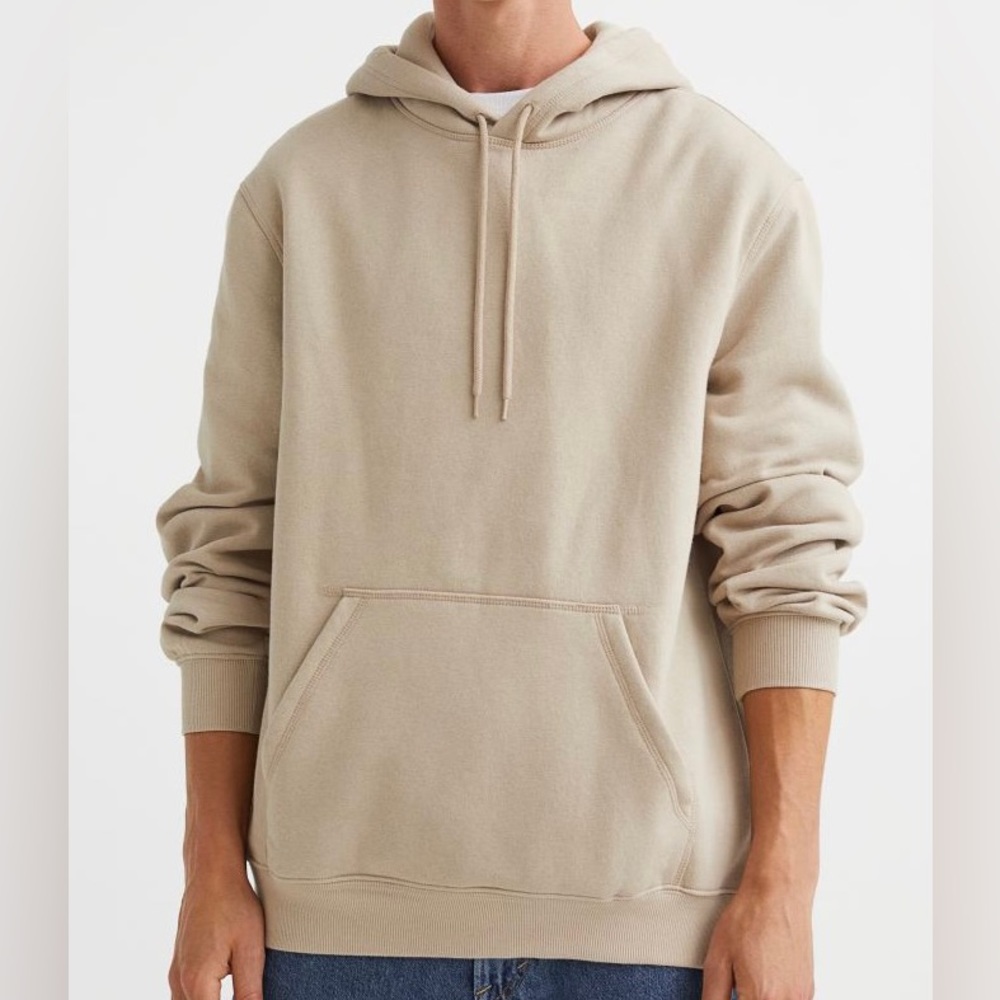 H&M tan relaxed hoodie